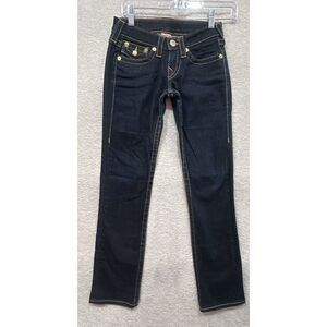 True‎ Religion RN#112790 CA #30427 Billy Straight Jeans Women's Size: 25 Dark...